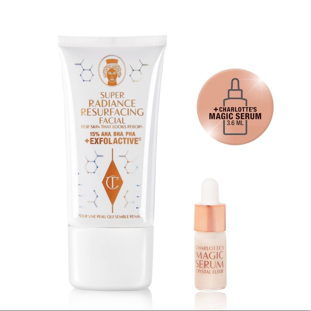 Charlotte Tilbury Super Radiance Resurfacing Facial Treatment Set - New in Box